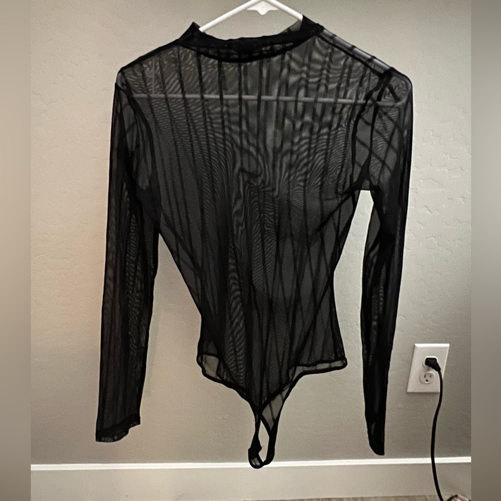 Black Mesh Bodysuit